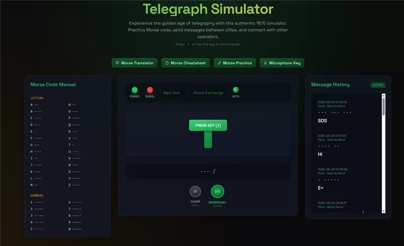 网站推荐:电报模拟器