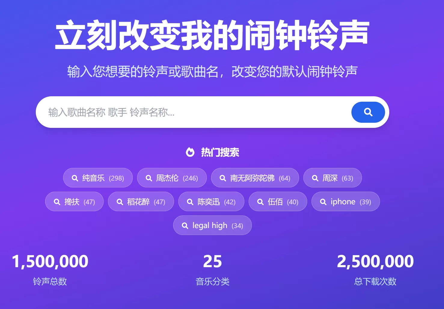 网站推荐: 免费无注册的 100w+ 铃声资源 在线下载