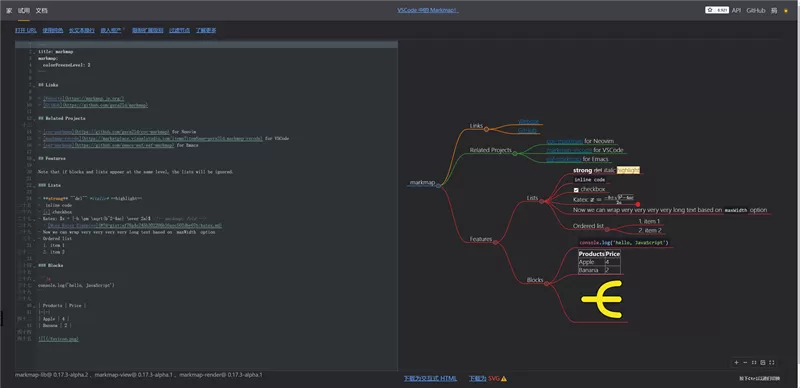 网站推荐：Markdown 转思维导图