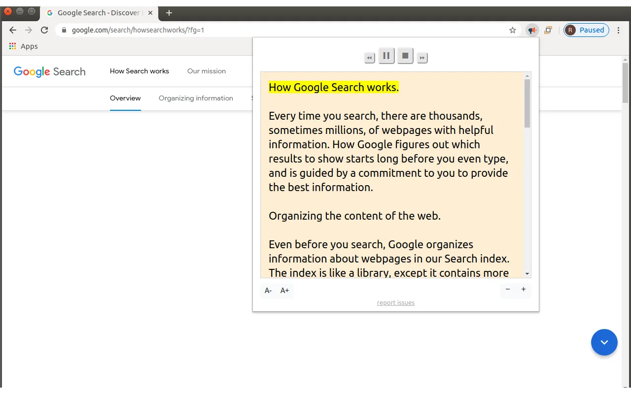 插件推荐：Read Aloud（一个网页文本朗读插件）