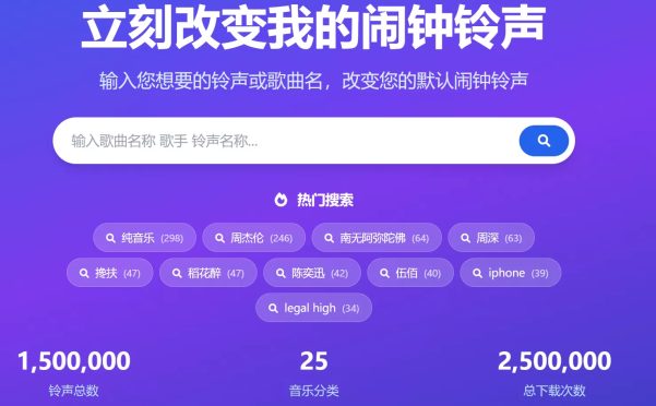 网站推荐: 免费无注册的 100w+ 铃声资源 在线下载