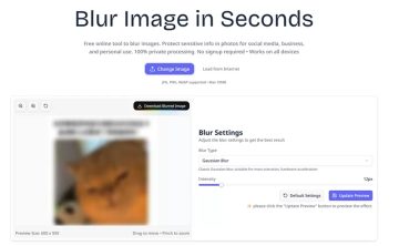 网站推荐:Blur Image Tool（免费在线工具瞬间模糊图片）