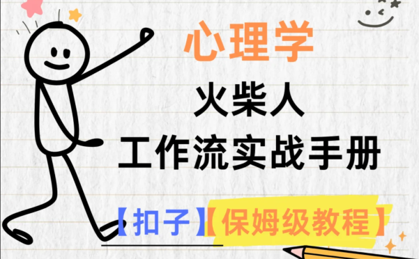 coze工作流：自动生成火柴人心理学视频