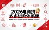 2026电商拼多多进阶体系课，开店避坑，链接上架，内功优化，自然流矩阵｜直通车付费｜全套实操教学