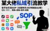 某大佬私域引流教学，各平台引流SOP(抖音快手小红书微信QQ等)，思路+流程+话术+变现(更新0708)