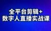 视频号、快手、抖音全平台剪辑+数字人直播实战课(更新6月)​