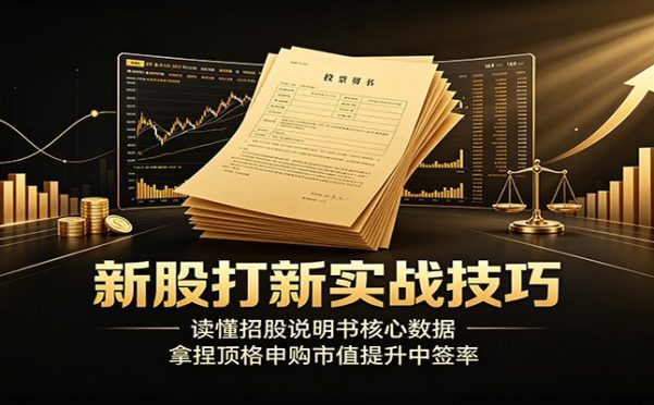 新股打新实战技巧:读懂招股说明书核心数据,拿捏顶格申购市值提升中签率