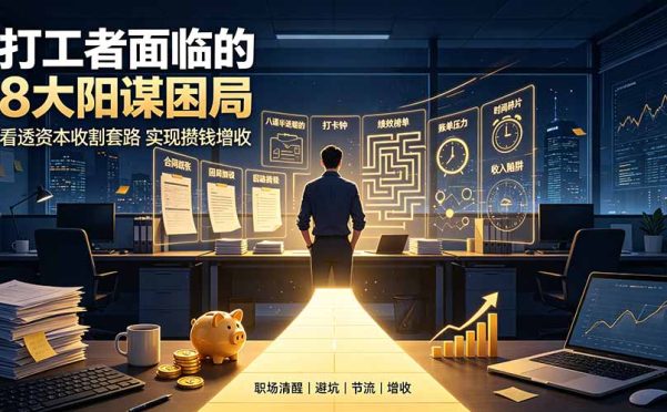 付费文章:打工者面临的8大阳谋困局,看透资本收割套路实现攒钱增收