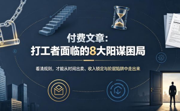付费文章:打工者面临的8大阳谋困局