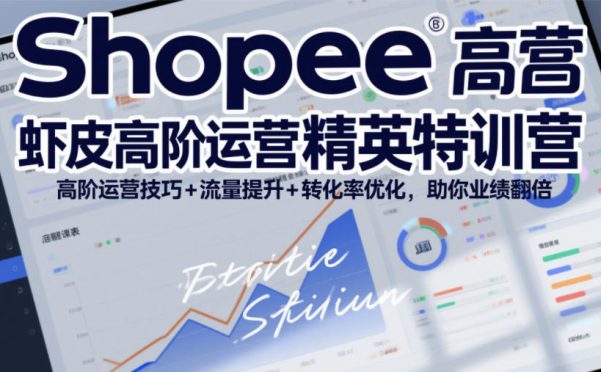 Shopee虾皮高阶运营精英特训营,高阶运营技巧+流量提升+转化率优化,助你业绩翻倍(更新26年7月)