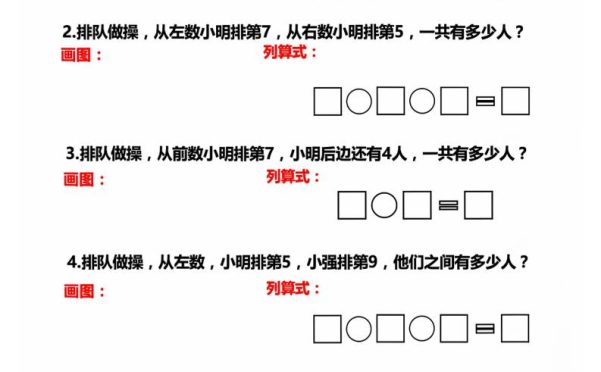 一上数学排队问题自测