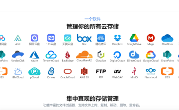 网站推荐:NetMount（一站式管理所有云存储，支持挂载市面上大部分云存储）