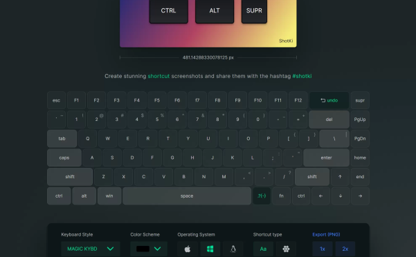 网站推荐:ShotKi 快捷键截图